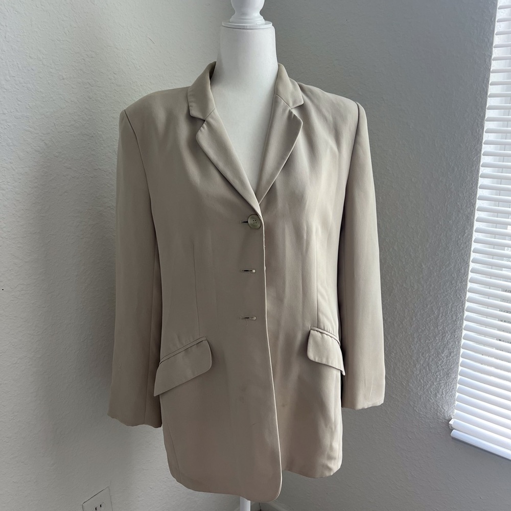 Worthington Beige Regular Vintage Blazer